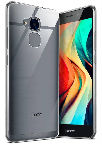 moex Aero Case für Huawei Honor 5C – Durchsichtige Hülle aus Silikon, Ultra Slim Handyhülle