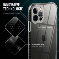 ONEFLOW Cushion Case für Apple iPhone 12 Pro – Durchsichtige Hülle aus Silikon mit 3D Kameraschutz