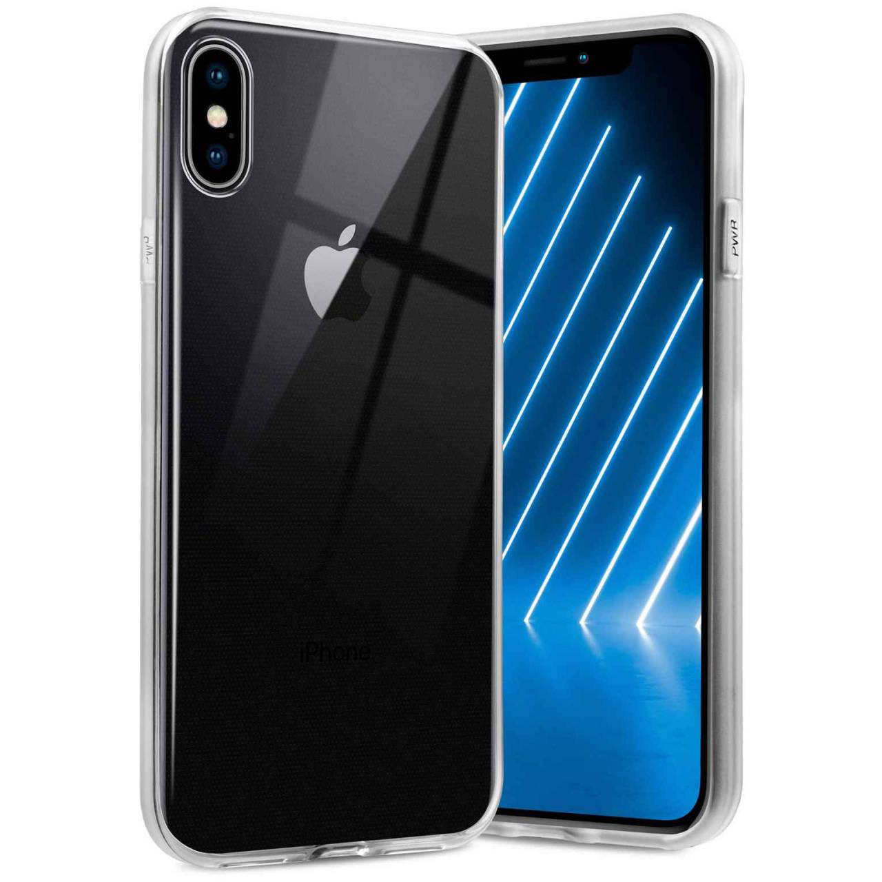 ONEFLOW Clear Case für Apple iPhone XS Max – Transparente Hülle aus Soft Silikon, Extrem schlank