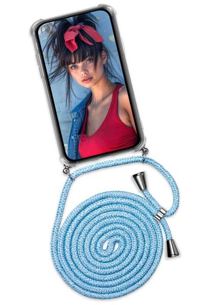 ONEFLOW Twist Case Samsung Galaxy S24 FE Handykette – Stoff Kordel