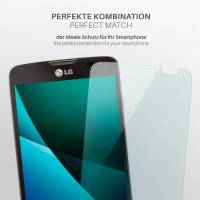 moex FlexProtect Klar für LG L90 – Schutzfolie für unsichtbaren Displayschutz, Ultra klar