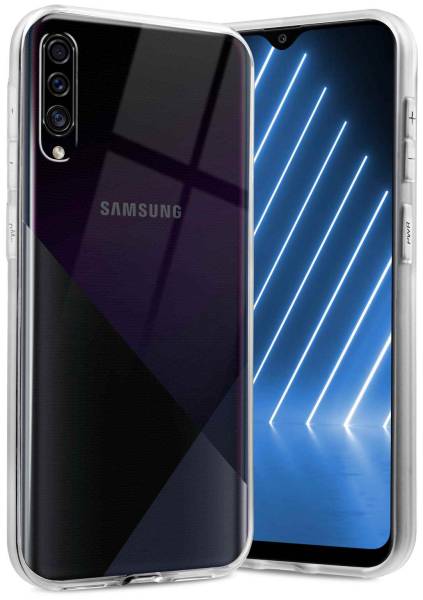ONEFLOW Clear Case für Samsung Galaxy A30s – Transparente Hülle aus Soft Silikon, Extrem schlank