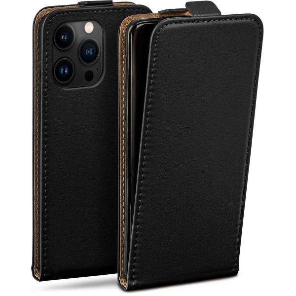 moex Flip Case iPhone 16 Pro Max Klapphülle Leder