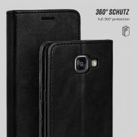 moex Casual Case für Samsung Galaxy A7 (2016) – 360 Grad Schutz Booklet, PU Lederhülle mit Kartenfach