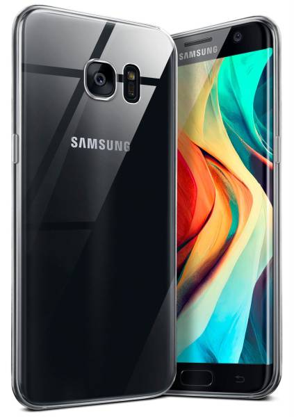 moex Aero Case für Samsung Galaxy S7 Edge – Durchsichtige Hülle aus Silikon, Ultra Slim Handyhülle