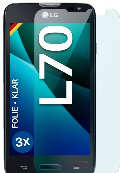 moex FlexProtect Klar für LG L70 – Schutzfolie für unsichtbaren Displayschutz, Ultra klar