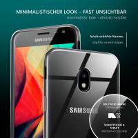 moex Aero Case für Samsung Galaxy J3 (2017) – Durchsichtige Hülle aus Silikon, Ultra Slim Handyhülle