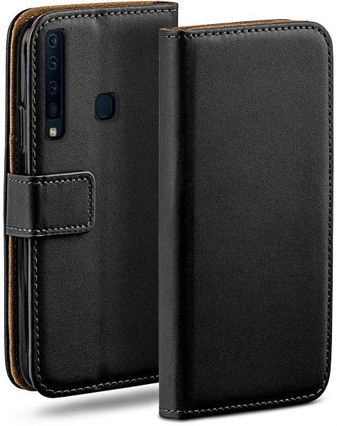 moex Book Case für Samsung Galaxy A9 (2018) – Klapphülle aus PU Leder mit Kartenfach, Komplett Schutz