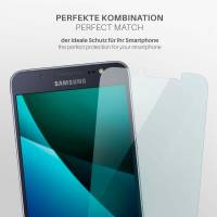moex FlexProtect Klar für Samsung Galaxy J7 (2016) – Schutzfolie für unsichtbaren Displayschutz, Ultra klar