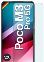moex ShockProtect Klar für Xiaomi Poco M3 Pro 5G – Panzerglas für kratzfesten Displayschutz, Ultra klar