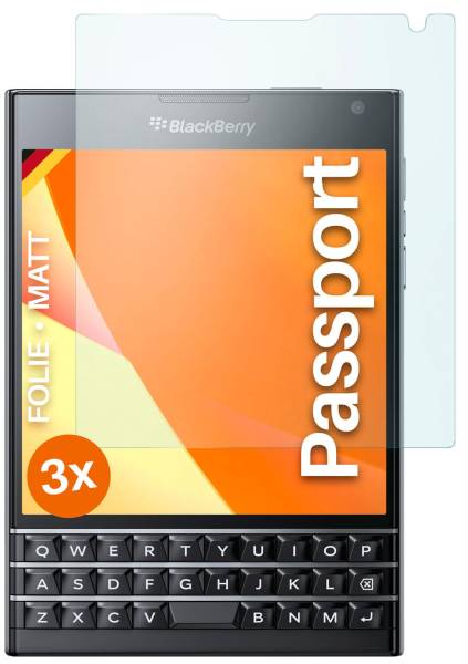 moex FlexProtect Matt für BlackBerry Passport – Anti Reflex Schutzfolie für besten Displayschutz, Matt