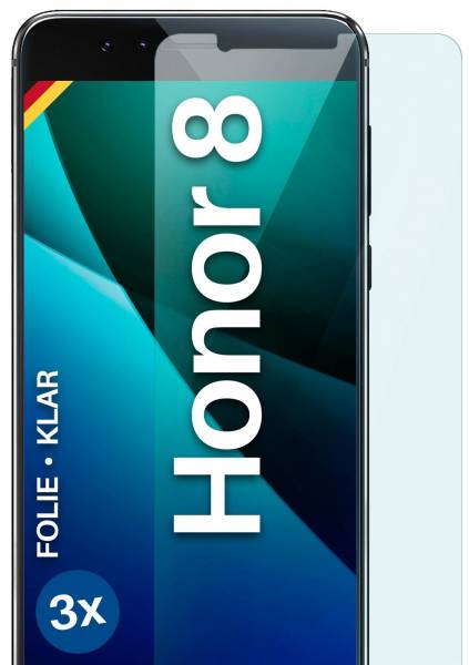 moex FlexProtect Klar für Huawei Honor 8 – Schutzfolie für unsichtbaren Displayschutz, Ultra klar
