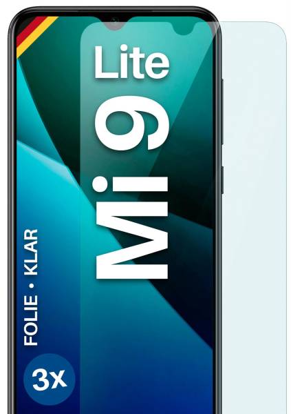 moex FlexProtect Klar für Xiaomi Mi 9 Lite – Schutzfolie für unsichtbaren Displayschutz, Ultra klar