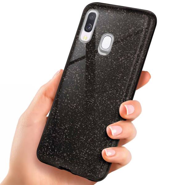 ONEFLOW Glitter Case für Samsung Galaxy A40 – Glitzer Hülle aus TPU, designer Handyhülle