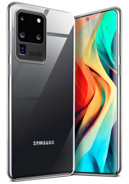 moex Aero Case für Samsung Galaxy S20 Ultra – Durchsichtige Hülle aus Silikon, Ultra Slim Handyhülle