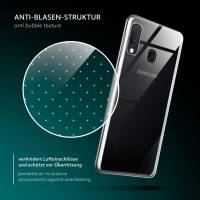 moex Aero Case für Samsung Galaxy A20e – Durchsichtige Hülle aus Silikon, Ultra Slim Handyhülle