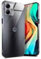 moex Aero Case für Motorola Moto G14 – Durchsichtige Hülle aus Silikon, Ultra Slim Handyhülle