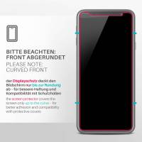 moex ShockProtect Klar für Samsung Galaxy J4 Plus – Panzerglas für kratzfesten Displayschutz, Ultra klar