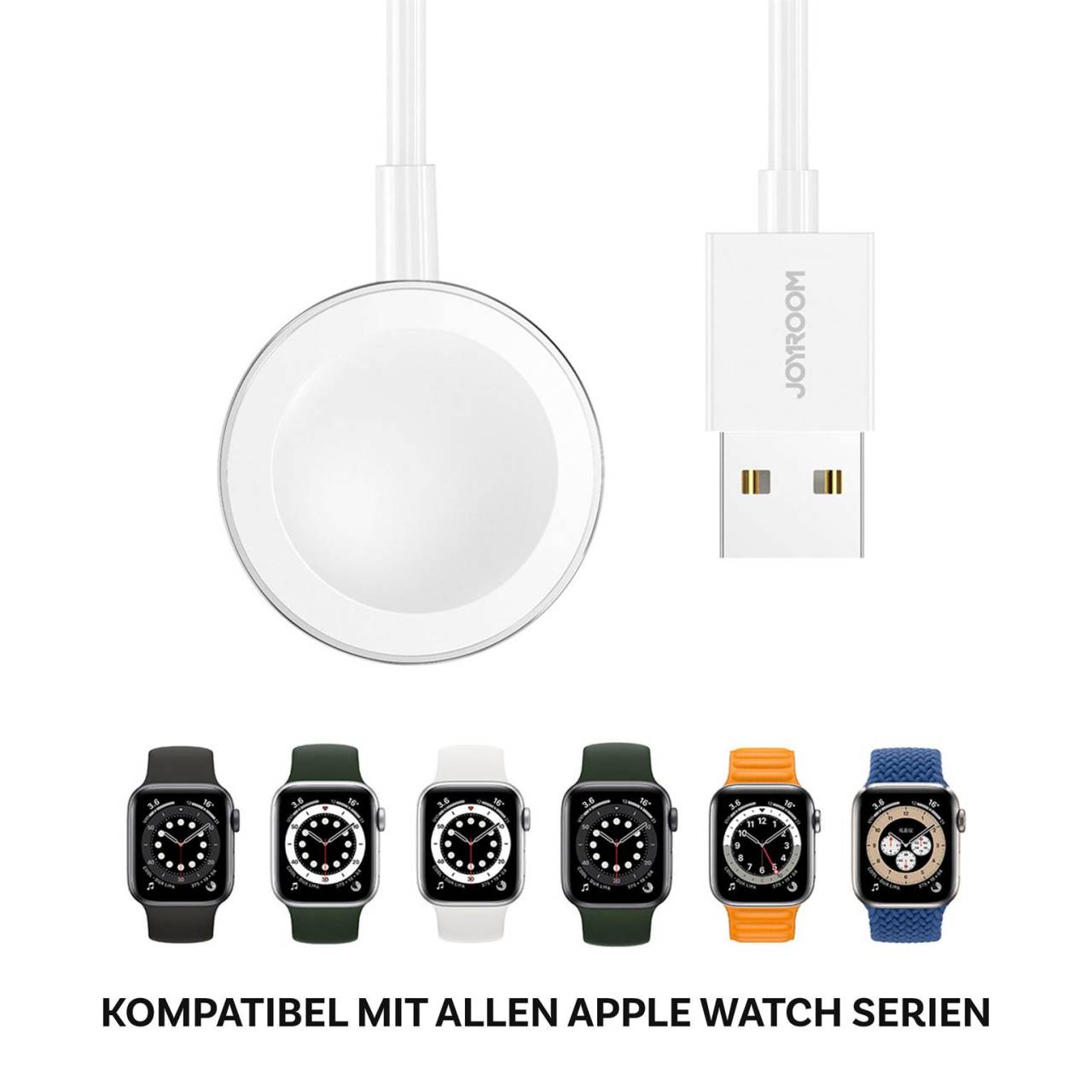 Joyroom Magnetladekabel – Wireless Ladestation für Apple Watch, Kabel mit USB-A Anschluss, 1,2 m