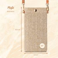 moex Handytasche zum Umhängen minimalistischer Stroh Look – Palm Pouch – weiteres Produktbild 8