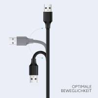 Ugreen Verlängerungskabel – USB-A (w.) auf USB-A (m.) für Smartphones und andere Geräte, 480 Mb/s, Länge 0,5 m