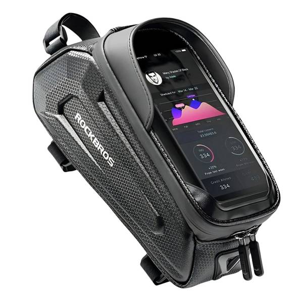 Rockbros Gepanzerte Fahrradtasche B68-1 – Fahrradtasche wasserdicht, Smartphone Fahrradtasche, Fahrrad Halterung