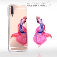 moex Mirror Case für Samsung Galaxy A7 (2018) – Handyhülle aus Silikon mit Spiegel auf der Rückseite
