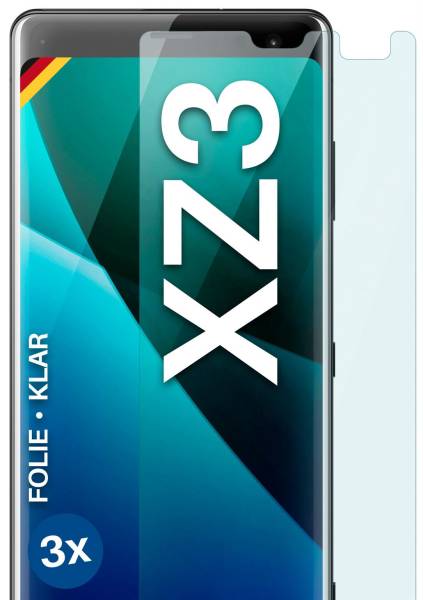 moex FlexProtect Klar für Sony Xperia XZ3 – Schutzfolie für unsichtbaren Displayschutz, Ultra klar