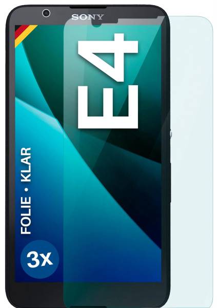 moex FlexProtect Klar für Sony Xperia E4 – Schutzfolie für unsichtbaren Displayschutz, Ultra klar