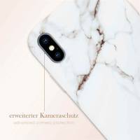 ONEFLOW Sense Case für Apple iPhone XS Designer Hülle aus Silikon, Marmor Muster Handyhülle