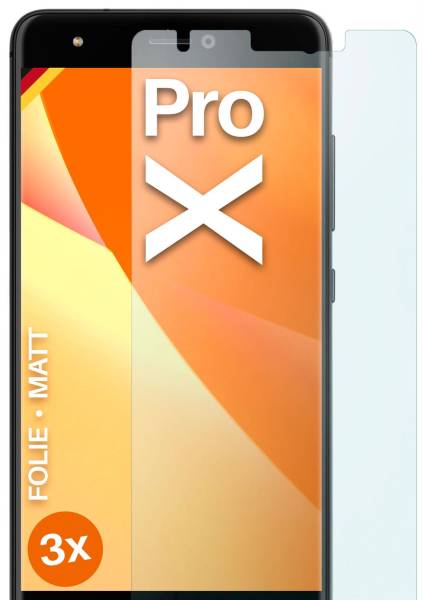 moex FlexProtect Matt für BQ Aquaris X Pro – Anti Reflex Schutzfolie für besten Displayschutz, Matt