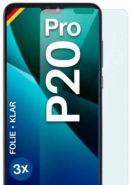 moex FlexProtect Klar für Huawei P20 Pro – Schutzfolie für unsichtbaren Displayschutz, Ultra klar