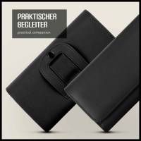 moex Snap Bag für Fairphone 5 – Handy Gürteltasche aus PU Leder, Quertasche mit Gürtel Clip