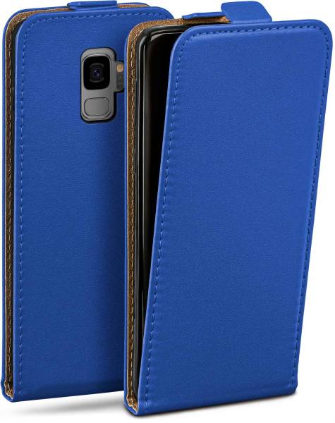 moex Flip Case für Samsung Galaxy S9 – PU Lederhülle mit 360 Grad Schutz, klappbar
