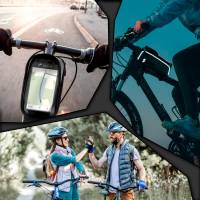 ONEFLOW Tour – Fahrrad Rahmentasche für E-Bike, Trekking Rad und MTB – Wasserfeste Fahrradtasche mit Touch-Fenster