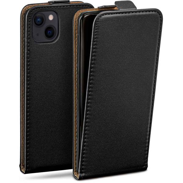 moex Flip Case iPhone 15 Plus Klapphülle Leder