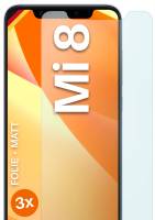 moex FlexProtect Matt für Xiaomi Mi 8 – Anti Reflex Schutzfolie für besten Displayschutz, Matt
