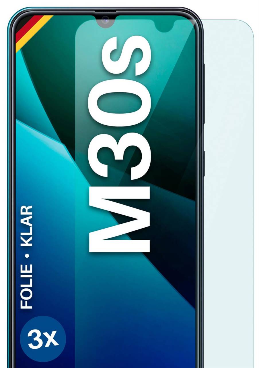 moex FlexProtect Klar für Samsung Galaxy M30s – Schutzfolie für unsichtbaren Displayschutz, Ultra klar