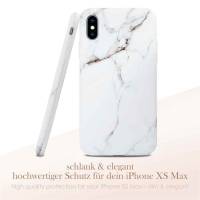 ONEFLOW Sense Case für Apple iPhone XS Max Designer Hülle aus Silikon, Marmor Muster Handyhülle