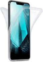 moex Double Case für Huawei Mate 20 Lite – 360 Grad Hülle aus Silikon, Rundumschutz beidseitig