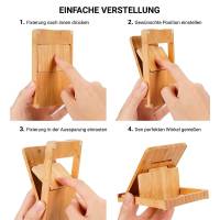 My Fat Gorilla Handyständer aus Bambus – Tischständer für Handys und Tablets, Verstellbarer Handyhalter – weiteres Produktbild 5