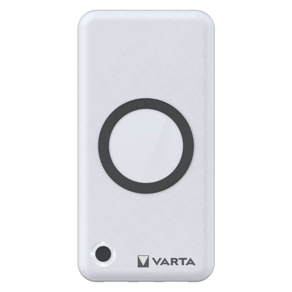 VARTA Powerbank – 2x USB-A + 1x USB-C bidirektional für Smartphones und andere Geräte, mit Qi-Charging, 15000 mAh