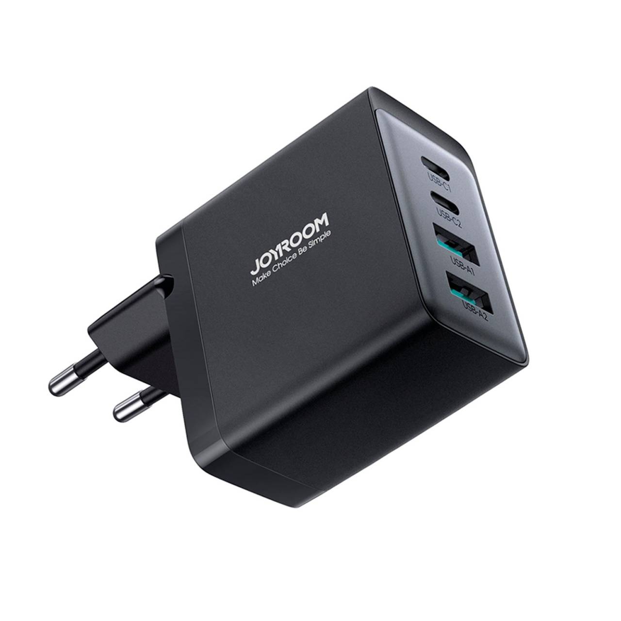 Joyroom GaN 67W Ladegerät – 4 Ports, USB und USB-C, Multiport-Ladegerät, Universalladegerät