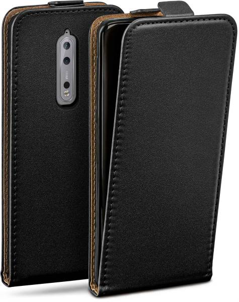 moex Flip Case für Nokia 8 – PU Lederhülle mit 360 Grad Schutz, klappbar
