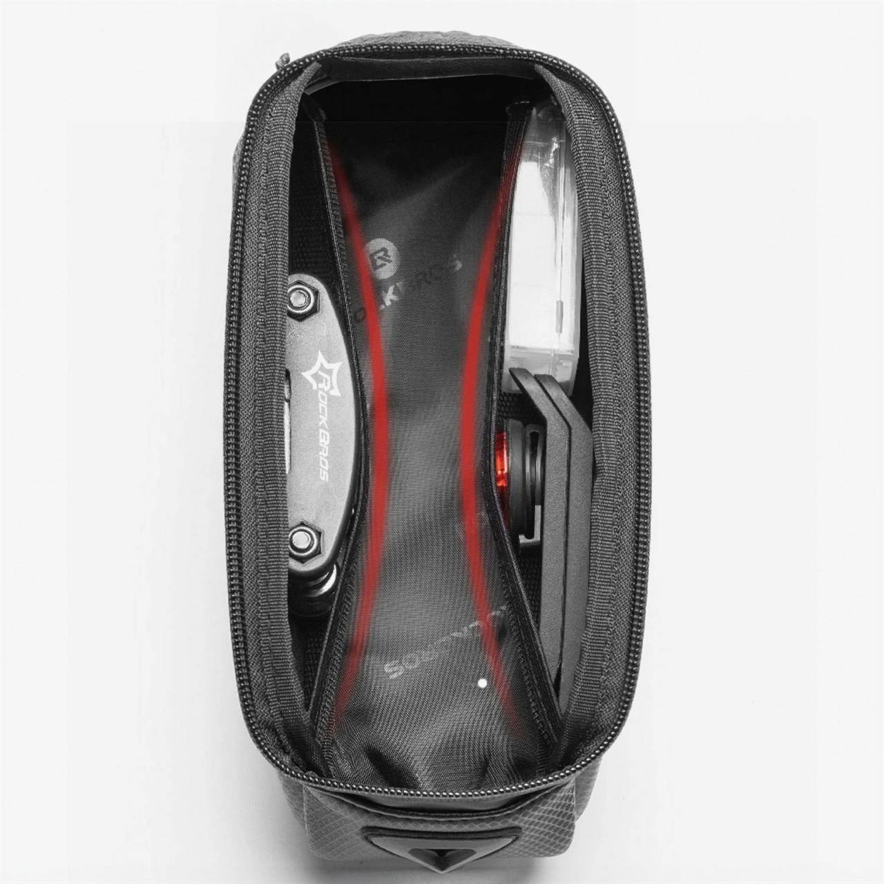Rockbros Gepanzerte Fahrradtasche B68-1 – Fahrradtasche wasserdicht, Smartphone Fahrradtasche, Fahrrad Halterung