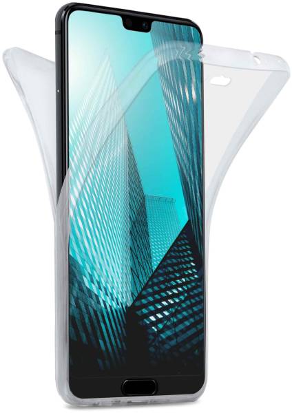 moex Double Case für Huawei P20 Lite – 360 Grad Hülle aus Silikon, Rundumschutz beidseitig