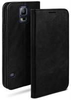 moex Casual Case für Samsung Galaxy S5 – 360 Grad Schutz Booklet, PU Lederhülle mit Kartenfach