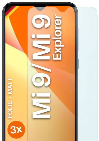 moex FlexProtect Matt für Xiaomi Mi 9 Explorer – Anti Reflex Schutzfolie für besten Displayschutz, Matt