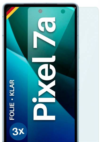 moex FlexProtect Klar für Google Pixel 7a – Schutzfolie für unsichtbaren Displayschutz, Ultra klar