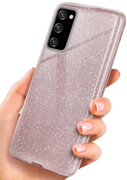 ONEFLOW Glitter Case für Samsung Galaxy S20 FE 5G – Glitzer Hülle aus TPU, designer Handyhülle